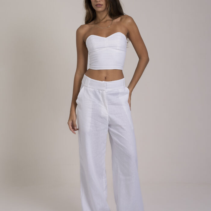 Calça linho Julie – branco