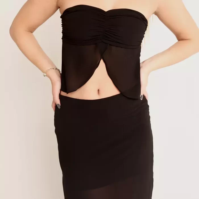 Cropped Jade – black