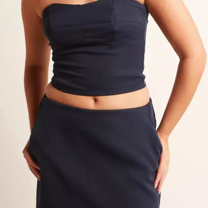 Cropped Rafa – azul marinho